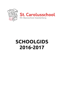 schoolgids 2016-2017 - St. Carolusschool Soesterberg