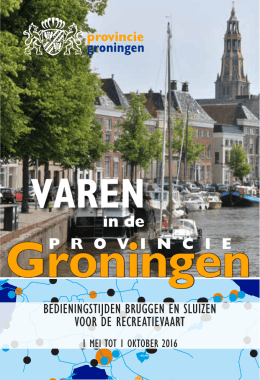 Varen in Groningen - Provincie Groningen