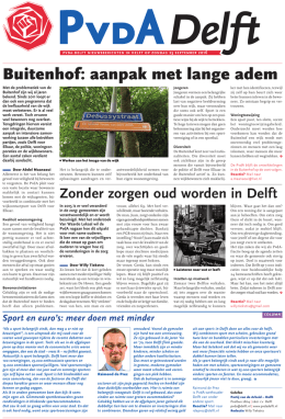 PvdA Delft nieuwsberichten