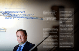 Interview: RijnmondNet streeft voortdurend naar zorginnovatie