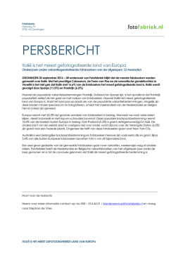 persbericht - ANP Pers Support