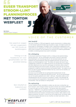 Euser Transport - TomTom Telematics