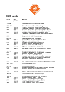 KNVB-agenda