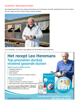 Leo Heremans – Bekend in gans de wereld