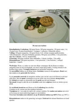 Pie met zeevruchten