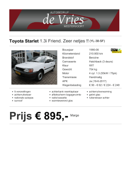 Prijs &euro; 895,