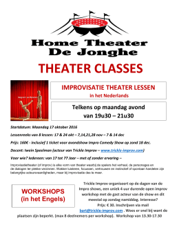 theater classes - Home Theater De Jonghe