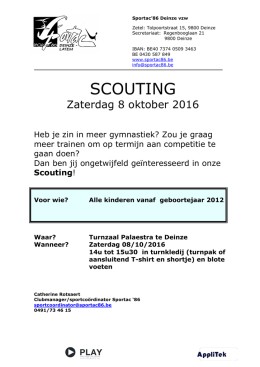 scouting - Sportac 86 Deinze
