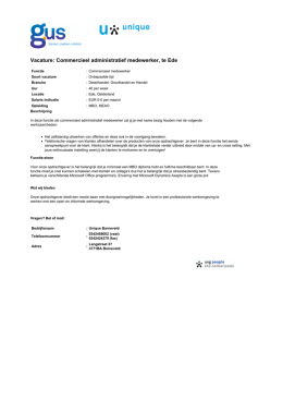 GUS.nl - Commercieel administratief medewerker