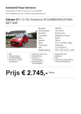Prijs &euro; 2.745,