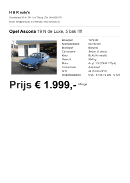 Prijs &euro; 1.999,