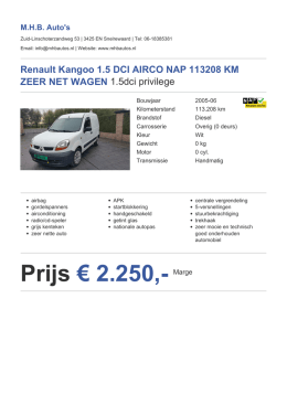 Prijs &euro; 2.250,