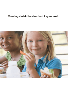 Voedingsbeleid basisschool Leyenbroek