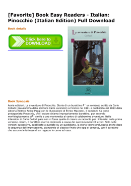 Book Easy Readers - Italian: Pinocchio (Italian Edition) Full