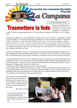 Campana ottobre 16 per pdf - Parrocchia San Leonardo Murialdo