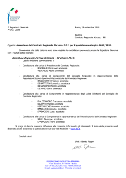 elenco candidature assemblea elettiva - Abruzzoboxe