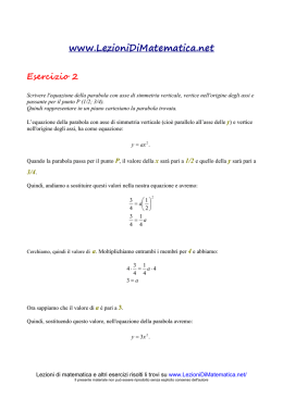 Esercizio 2 - Lezioni di Matematica