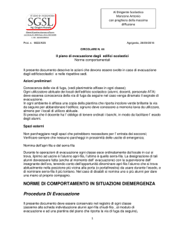Piano di evacuazione - Liceo Politi Agrigento