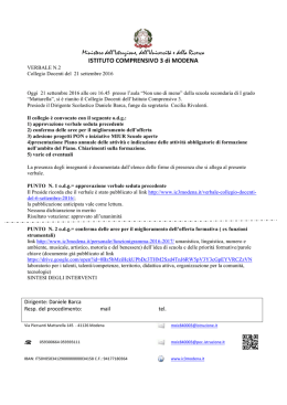 verbale-21-09-2016 - Istituto Comprensivo 3 di Modena