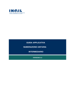 Libro unico - Numerazione unitaria