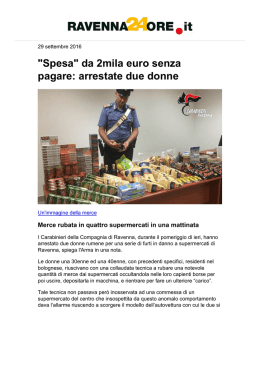 "Spesa" da 2mila euro senza pagare: arrestate due