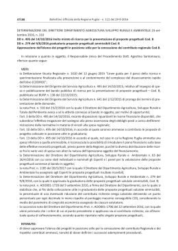 tembre 2016, n. 310 DD n. 495 del 14