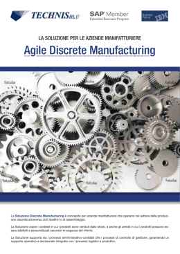 Agile Discrete Manufactoring