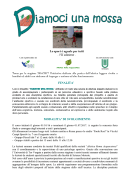 Presentazione Diamoci una mossa 2016-2017