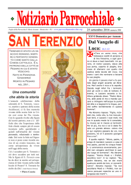 25-settembre-2016 - Parrocchia Santa Maria Assunta Montecchio PU