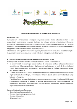 Spoltour regolamento didattico