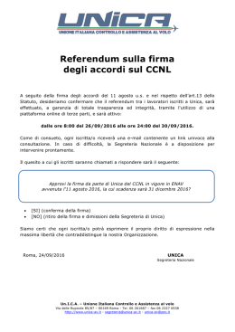 comunicato referendum - UNIONE ITALIANA CONTROLLO e