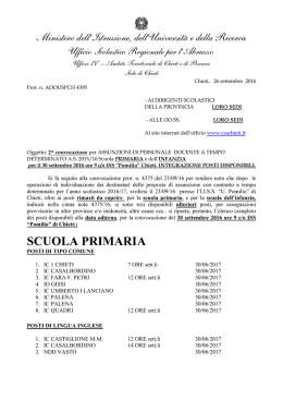 Scuola primaria e Infanzia