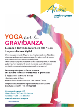 Yoga per la gravidanza