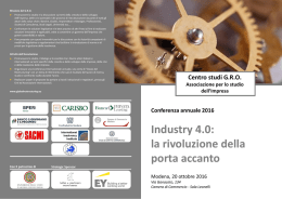 Il programma dei lavori