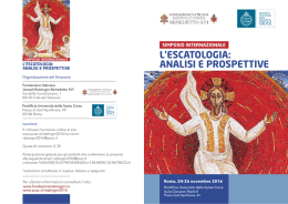 escatologia - Fondazione Ratzinger