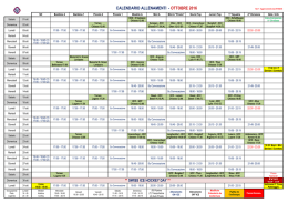calendario allenamenti