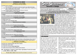Leggi il Foglietto Parrocchiale - Parrocchia di San Giacomo