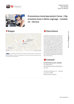 Promozione Autoriparazioni Cerea | Rip arazione Auto e Moto