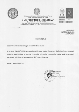 002 Divieto di Parcheggio - De Pinedo