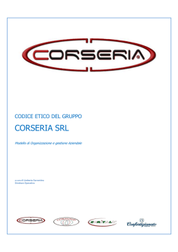 Codice Etico - Corseria Srl