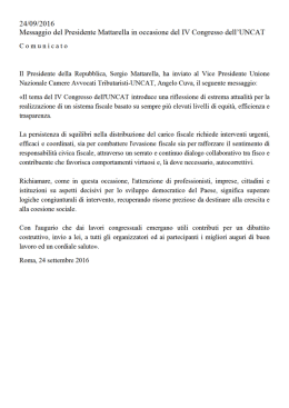 stampa - Presidenza della Repubblica