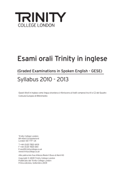 Lingua Inglese | TCL - Italian Co-ordinator