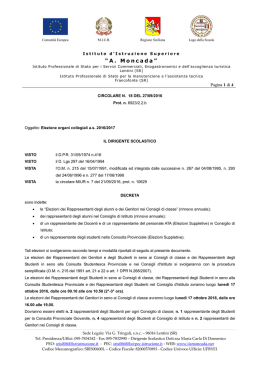 Circolare n 18 del 27 09 2016-Elezione Organi Collegiali