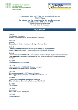 Programma del convegno - Azienda USL di Modena