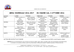 menu invernale 2016-17 - Scuola dell`infanzia San Domenico