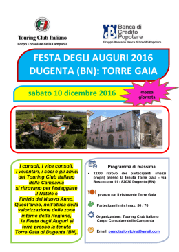 festa degli auguri 2016 dugenta (bn): torre gaia