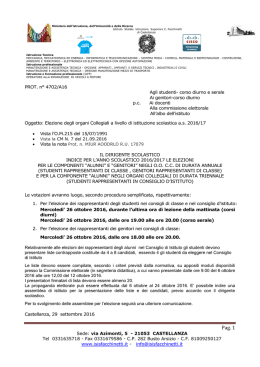 circolare elezione Organi Collegiali a.s. 2016-17