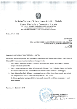 24/09/2016 Uscite didattica a Pozzuoli