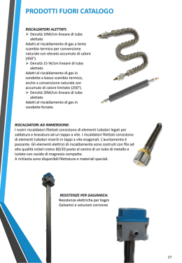 prodotti fuori catalogo - RET | Resistenze Elettriche Torino