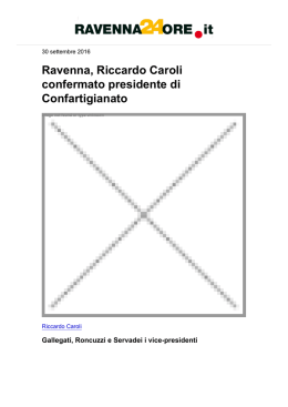 Ravenna, Riccardo Caroli confermato presidente di